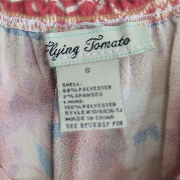 Flying Tomato Off The Shoulder Floral Boho Maxi Dress, Sz S - Picture 3 of 6